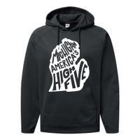 Michigan Americas High Five Performance Fleece Hoodie