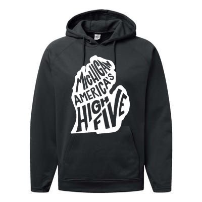 Michigan Americas High Five Performance Fleece Hoodie