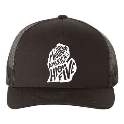 Michigan Americas High Five Yupoong Adult 5-Panel Trucker Hat