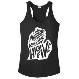 Michigan Americas High Five Ladies PosiCharge Competitor Racerback Tank