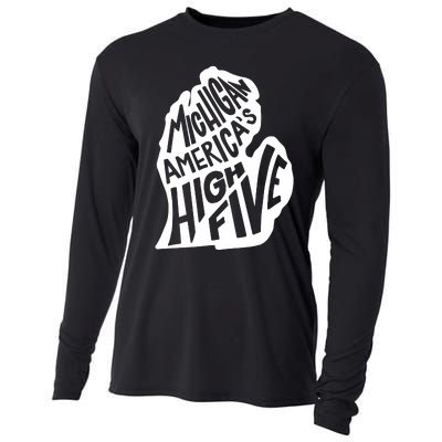 Michigan Americas High Five Cooling Performance Long Sleeve Crew