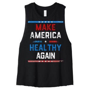 Make America Healthy Again Women's Racerback Cropped Tank