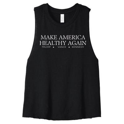 Make America Healthy Again Women's Racerback Cropped Tank