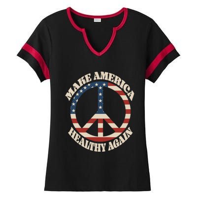 Make America Healthy Again Ladies Halftime Notch Neck Tee