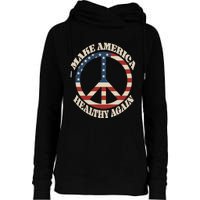 Make America Healthy Again Womens Funnel Neck Pullover Hood