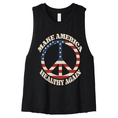 Make America Healthy Again Women's Racerback Cropped Tank