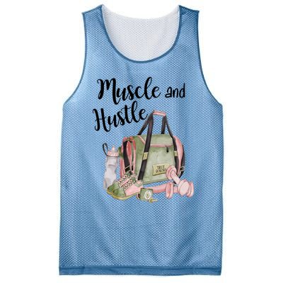 Muscle And Hustle Fitness Meaningful Gift Mesh Reversible Basketball Jersey Tank