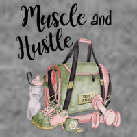 Muscle And Hustle Fitness Meaningful Gift 7-Panel Snapback Hat