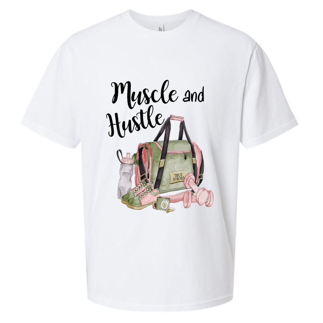 Muscle And Hustle Fitness Meaningful Gift Sueded Cloud Jersey T-Shirt