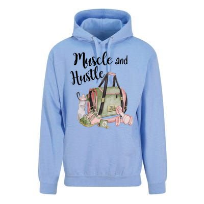 Muscle And Hustle Fitness Meaningful Gift Unisex Surf Hoodie