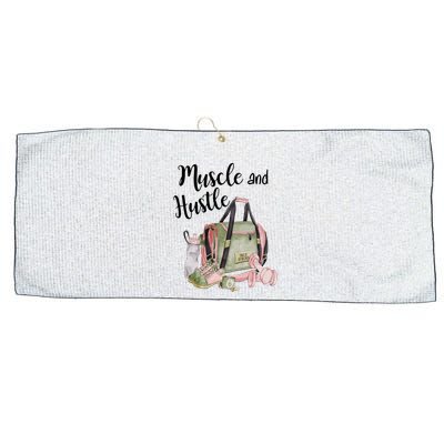 Muscle And Hustle Fitness Meaningful Gift Large Microfiber Waffle Golf Towel