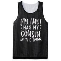 My Aunt Has My Cousin In The Oven Mesh Reversible Basketball Jersey Tank