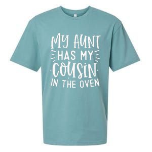 My Aunt Has My Cousin In The Oven Sueded Cloud Jersey T-Shirt