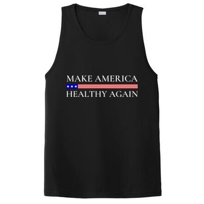 Make America Healthy Again Funny Usa Patriotic PosiCharge Competitor Tank