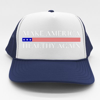 Make America Healthy Again Funny Usa Patriotic Trucker Hat