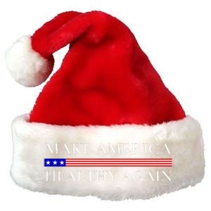 Make America Healthy Again Funny Usa Patriotic Premium Christmas Santa Hat