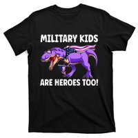 Military Are Heroes Too! Purple Up Military Child Month T-Shirt