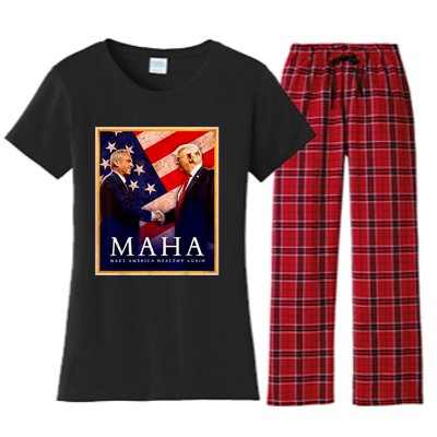 Make America Healthy Maha Women's Flannel Pajama Set