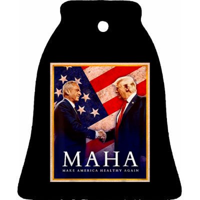 Make America Healthy Maha Ceramic Bell Ornament