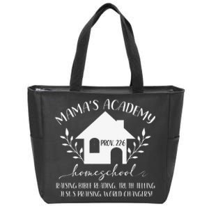 Mama's Academy Homeschool Mom Homeschooling Mother’s Day Zip Tote Bag