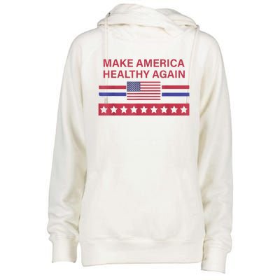 Make America Healthy Again Womens Funnel Neck Pullover Hood