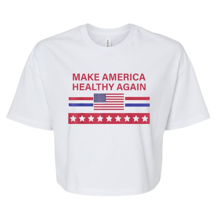 Make America Healthy Again Bella+Canvas Jersey Crop Tee