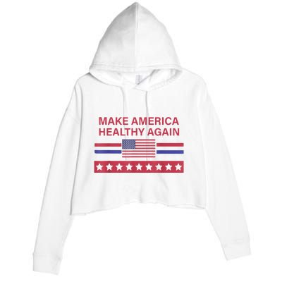 Make America Healthy Again Crop Fleece Hoodie