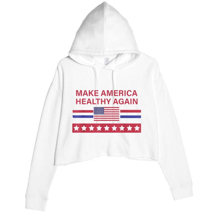 Make America Healthy Again Crop Fleece Hoodie