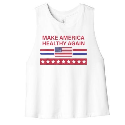 Make America Healthy Again Women's Racerback Cropped Tank