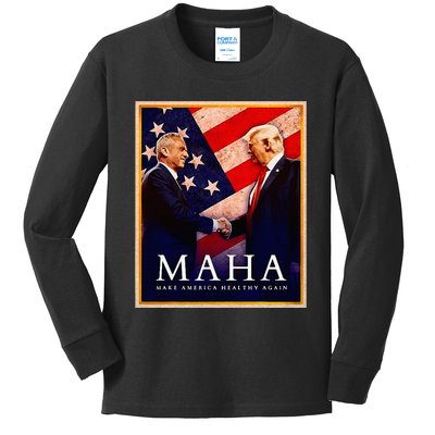 Make America Healthy Maha Kids Long Sleeve Shirt