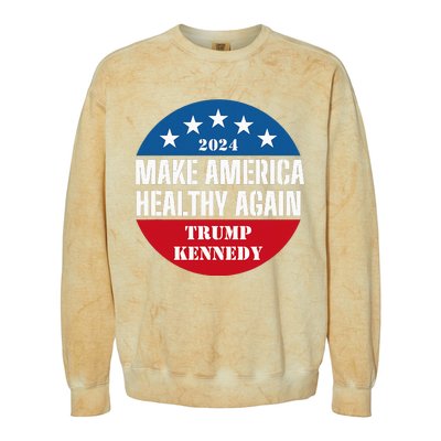 Make America Healthy Again Trump Kennedy 2024 Colorblast Crewneck Sweatshirt