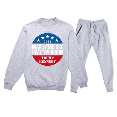 Make America Healthy Again Trump Kennedy 2024 Premium Crewneck Sweatsuit Set