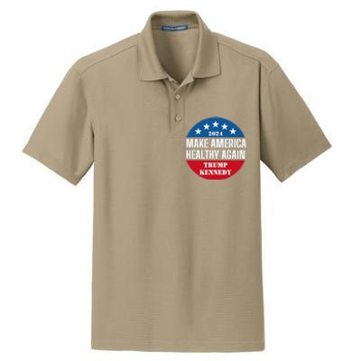 Make America Healthy Again Trump Kennedy 2024 Dry Zone Grid Polo