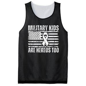 Military Are Heroes Too Purple Up Military Child Month Mesh Reversible Basketball Jersey Tank