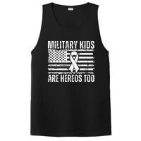 Military Are Heroes Too Purple Up Military Child Month PosiCharge Competitor Tank