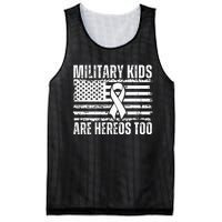 Military Are Heroes Too Purple Up Military Child Month Mesh Reversible Basketball Jersey Tank