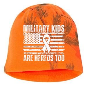 Military Are Heroes Too Purple Up Military Child Month Kati - Camo Knit Beanie