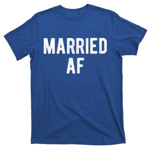 Married Af Husband Wife Newlywed Silver Golden Anniversary Gift T-Shirt