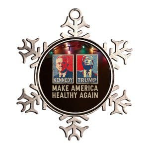 Make America Healthy Again Trump Kennedy 2024 Metallic Star Ornament