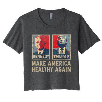 Make America Healthy Again Trump Kennedy 2024 Women's Crop Top Tee