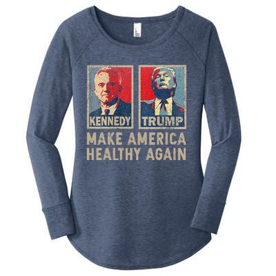 Make America Healthy Again Trump Kennedy 2024 Women's Perfect Tri Tunic Long Sleeve Shirt