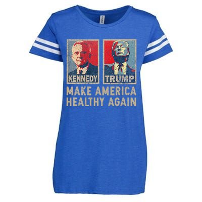 Make America Healthy Again Trump Kennedy 2024 Enza Ladies Jersey Football T-Shirt