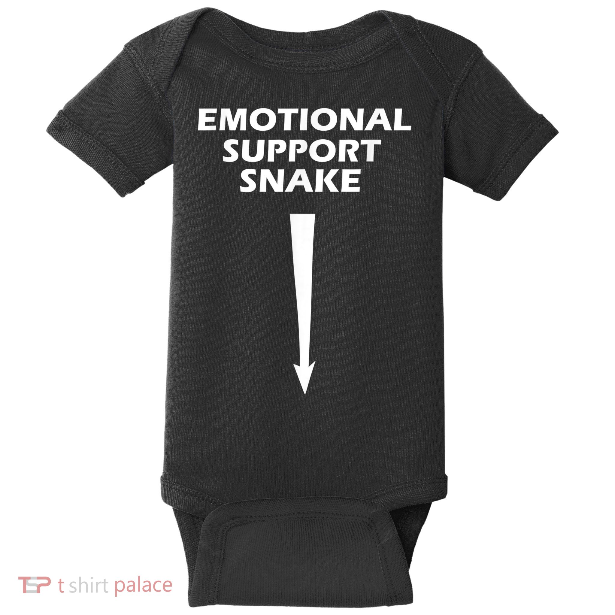 Men Adult Humor Dirty Joke Emotional Support Snake Baby Bodysuit