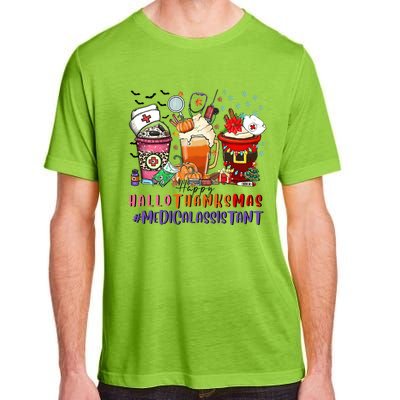 Medical Assistant Happy Hallothanksmas Nurse Coffee Cute Gift Adult ChromaSoft Performance T-Shirt