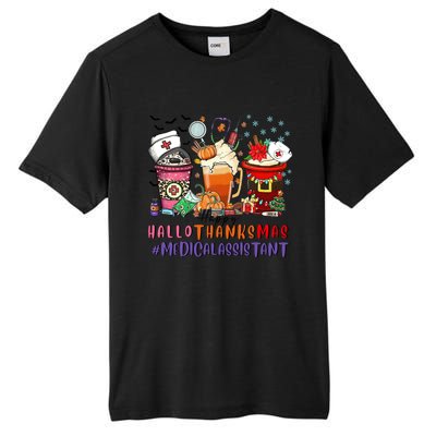 Medical Assistant Happy Hallothanksmas Nurse Coffee Cute Gift Tall Fusion ChromaSoft Performance T-Shirt