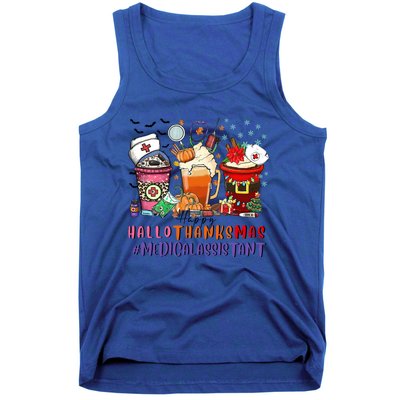 Medical Assistant Happy Hallothanksmas Nurse Coffee Cute Gift Tank Top