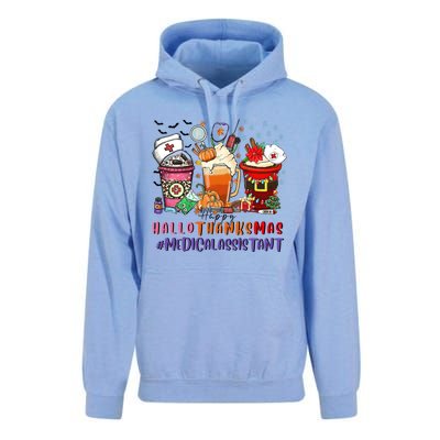 Medical Assistant Happy Hallothanksmas Nurse Coffee Cute Gift Unisex Surf Hoodie