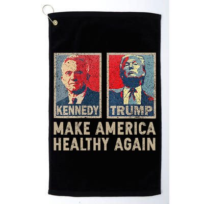 Make America Healthy Again Trump Kennedy 2024 Gift Platinum Collection Golf Towel