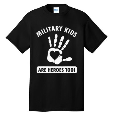 Military are heroes too! Purple Up Military Child Month Tall T-Shirt