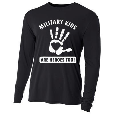 Military are heroes too! Purple Up Military Child Month Cooling Performance Long Sleeve Crew